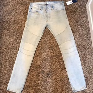 H&M Skinny Fit Moto Jeans